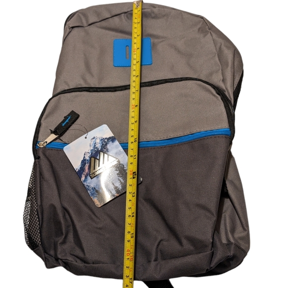 Summit Ridge NWT Blue Black & Gray Unisex Backpack - Picture 12 of 13
